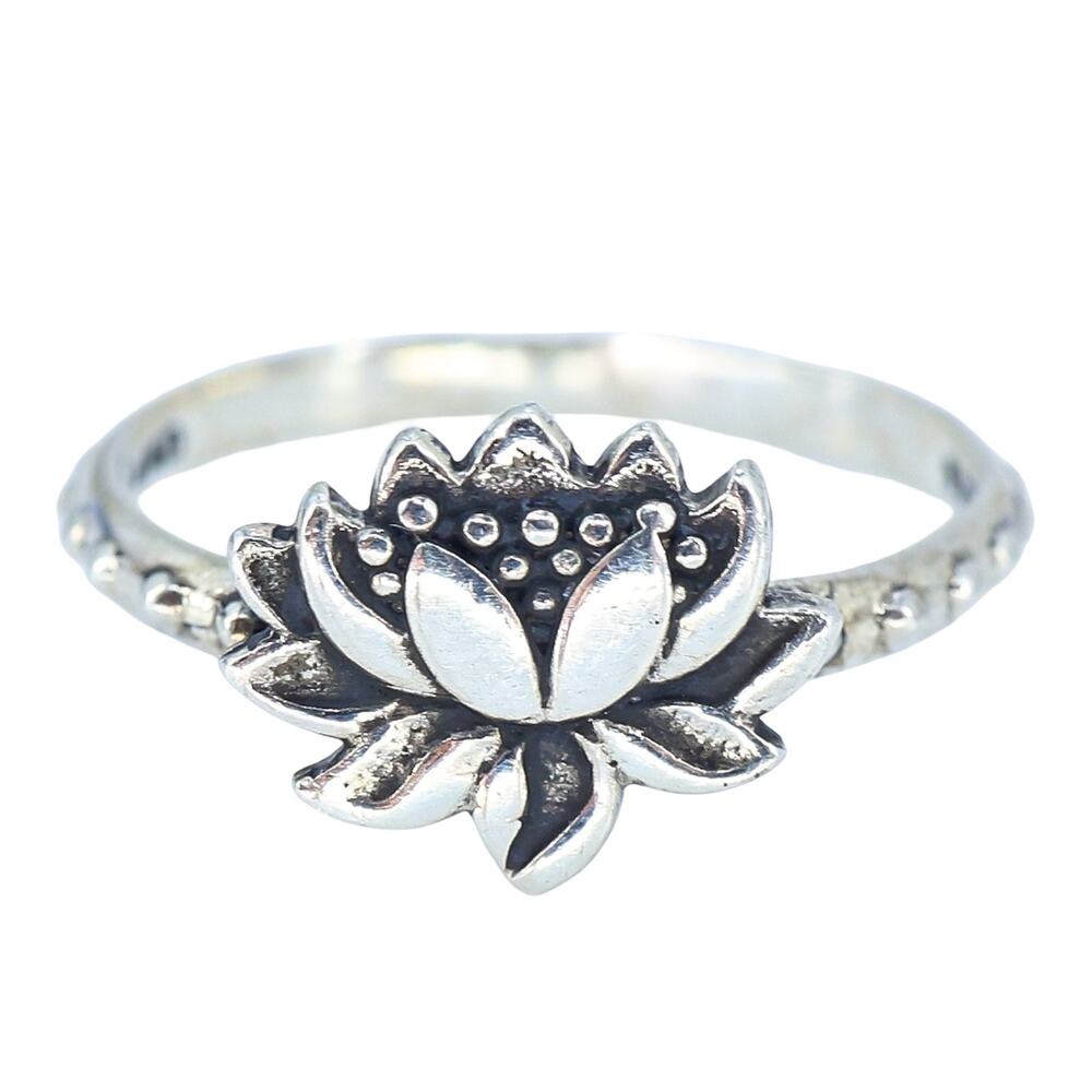 Vintage TMA Thailand Sterling Silver Litus Ring Size 8